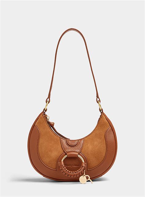 see by chloe half moon bag|Brown Hana Half Moon Bag by See by Chloé on Sale .